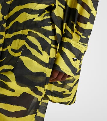 Camicia in cotone con stampa zebrata | The Attico