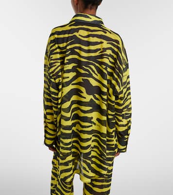 Camicia in cotone con stampa zebrata | The Attico