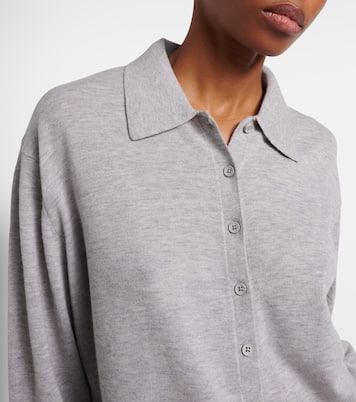 Tala wool-blend polo sweater | The Frankie Shop