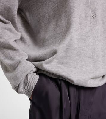 Tala wool-blend polo sweater | The Frankie Shop