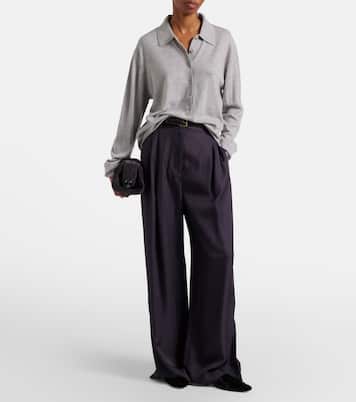 Tala wool-blend polo sweater | The Frankie Shop