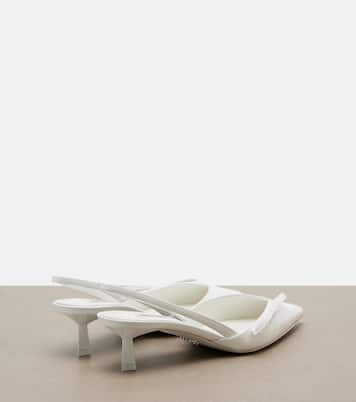 Patent leather slingback pumps | Prada