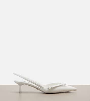 Patent leather slingback pumps | Prada