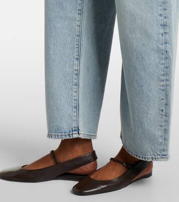 Barrel Jeans The Bow Crop | Frame