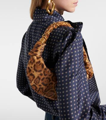 Amalia Mini calf hair top-handle bag | Saint Laurent