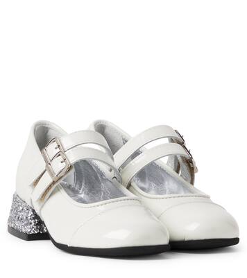 Ballerines Mary Jane en cuir verni à paillettes | Monnalisa