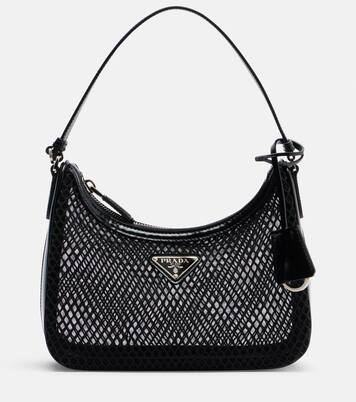 Schultertasche Prada Re-Edition 2005 Mini aus Mesh | Prada