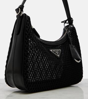 Schultertasche Prada Re-Edition 2005 Mini aus Mesh | Prada