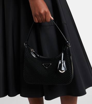 Schultertasche Prada Re-Edition 2005 Mini aus Mesh | Prada