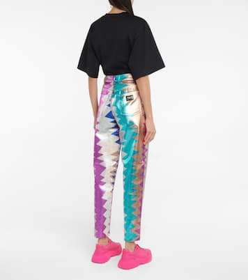 Bedruckte High-Rise Straight Jeans | Dolce&Gabbana