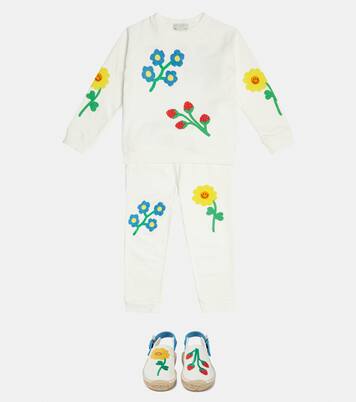 Ensemble sweat-shirt et pantalon de survêtement en coton | Stella McCartney Kids
