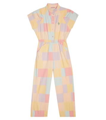 Grasshopper checked cotton jumpsuit | The Animals Observatory