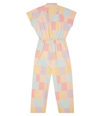 Grasshopper checked cotton jumpsuit | The Animals Observatory
