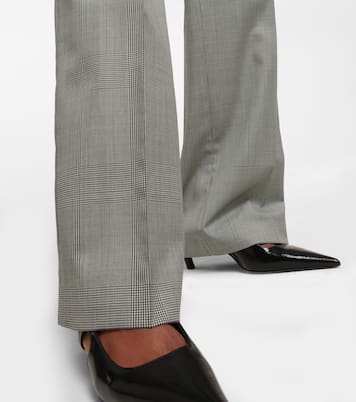 Pantalon évasé en laine vierge à carreaux | Dorothee Schumacher