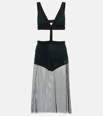 Robe midi en tulle à ornements | Christopher Kane