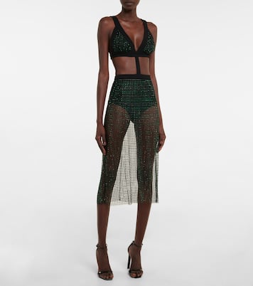 Robe midi en tulle à ornements | Christopher Kane