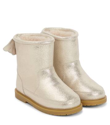 Stiefel aus Metallic-Leder | Donsje