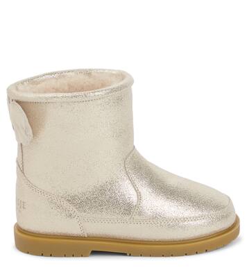 Stiefel aus Metallic-Leder | Donsje