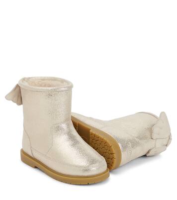 Stiefel aus Metallic-Leder | Donsje