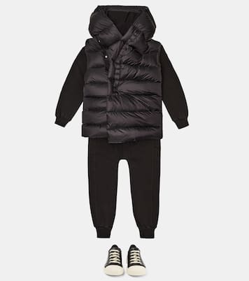 Quilted down vest | Rick Owens Kids