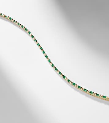 Pulsera de oro de 18 ct con esmeraldas | Suzanne Kalan