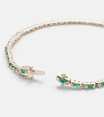 Pulsera de oro de 18 ct con esmeraldas | Suzanne Kalan