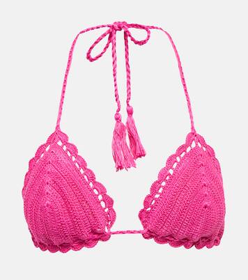 Exclusivité Mytheresa – Haut de bikini en crochet de coton | Anna Kosturova