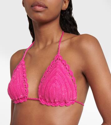 Exclusivité Mytheresa – Haut de bikini en crochet de coton | Anna Kosturova
