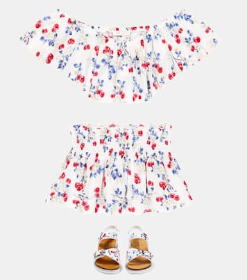 Muslin beach cover-up set | Monnalisa