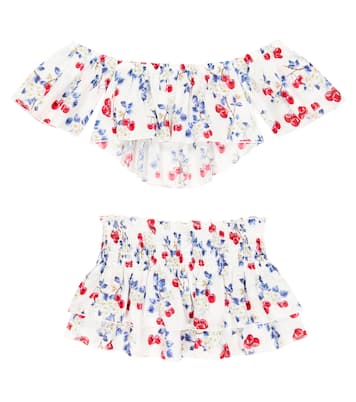 Muslin beach cover-up set | Monnalisa