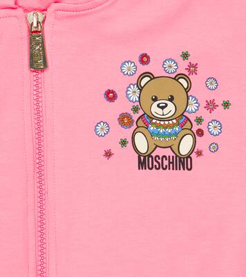 Sweat-shirt à capuche Teddy Bear en coton mélangé | Moschino Kids