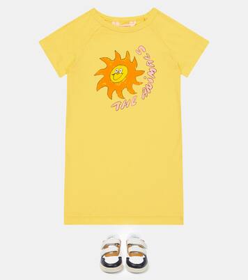 Gorilla printed cotton T-shirt dress | The Animals Observatory