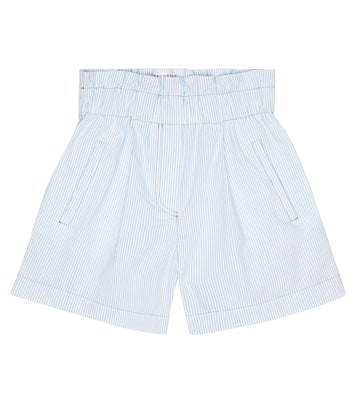 Striped cotton shorts | Brunello Cucinelli Kids