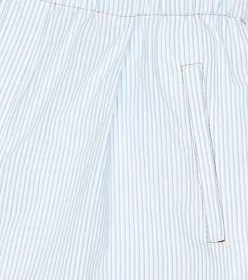 Striped cotton shorts | Brunello Cucinelli Kids