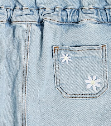 Embroidered denim playsuit | Tartine et Chocolat