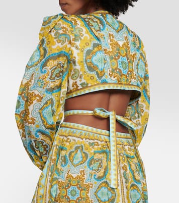 Robe midi Halcyon en coton | Zimmermann