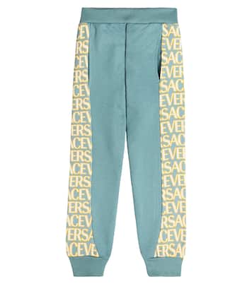 Logo cotton sweatpants | Versace Kids