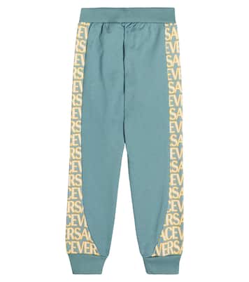 Logo cotton sweatpants | Versace Kids