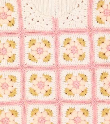 Kenza crochet half-zip sweater | Louise Misha