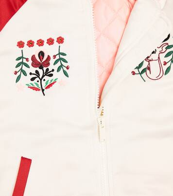 Bestickte Collegejacke aus Satin | Kenzo Kids