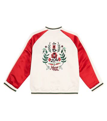 Bestickte Collegejacke aus Satin | Kenzo Kids