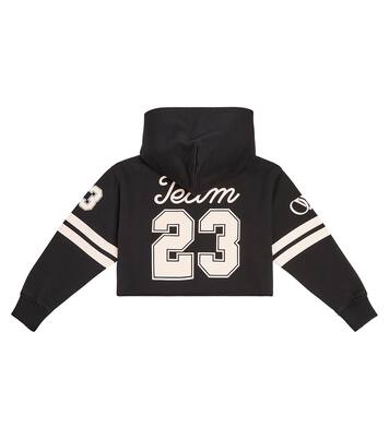 Team 23 cropped cotton jersey hoodie | Off-White Kids