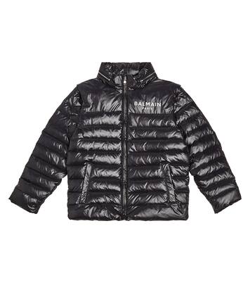 Logo down jacket | Balmain Kids