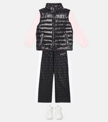 Logo down jacket | Balmain Kids