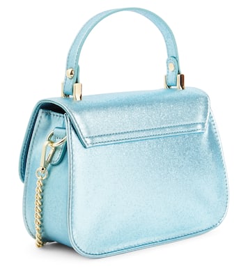 Bow-detail faux leather shoulder bag | Monnalisa