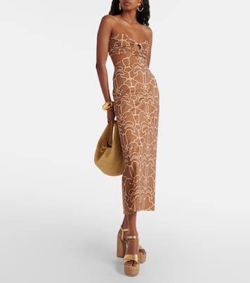 Metallic leather platform sandals | Gianvito Rossi