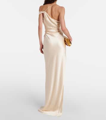 Robe aus Seidensatin | The Sei