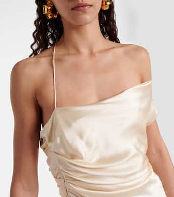 Robe aus Seidensatin | The Sei