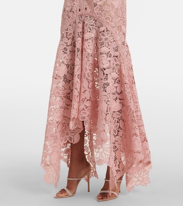 Floral lace gown | Costarellos