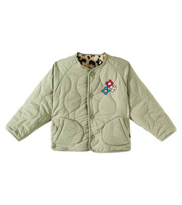 Reversible quilted leopard-print jacket | Jellymallow